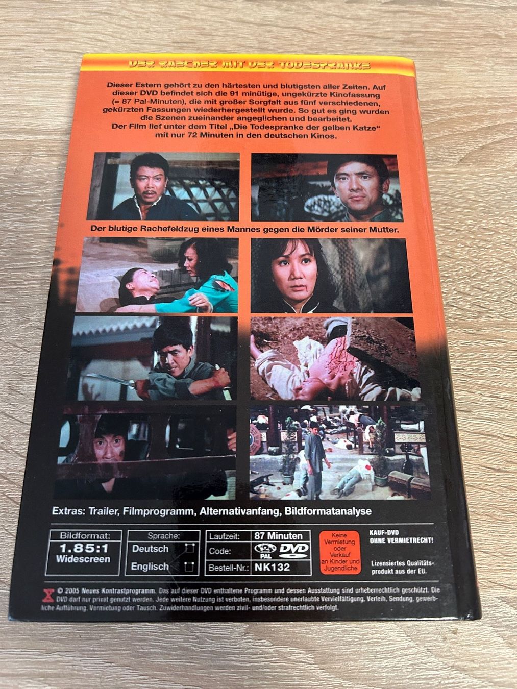 Alle DVDs: Wang Yu der Rächer mit der Todespranke - DVD deutsch uncut – Gebraucht aus Gasel von doctor_doak 1