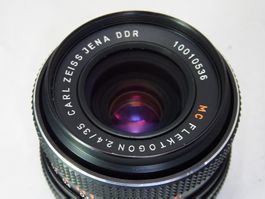 Top Carl Zeiss Jena Flektogon MC rot 35mm 2.4 M42 536 #h1