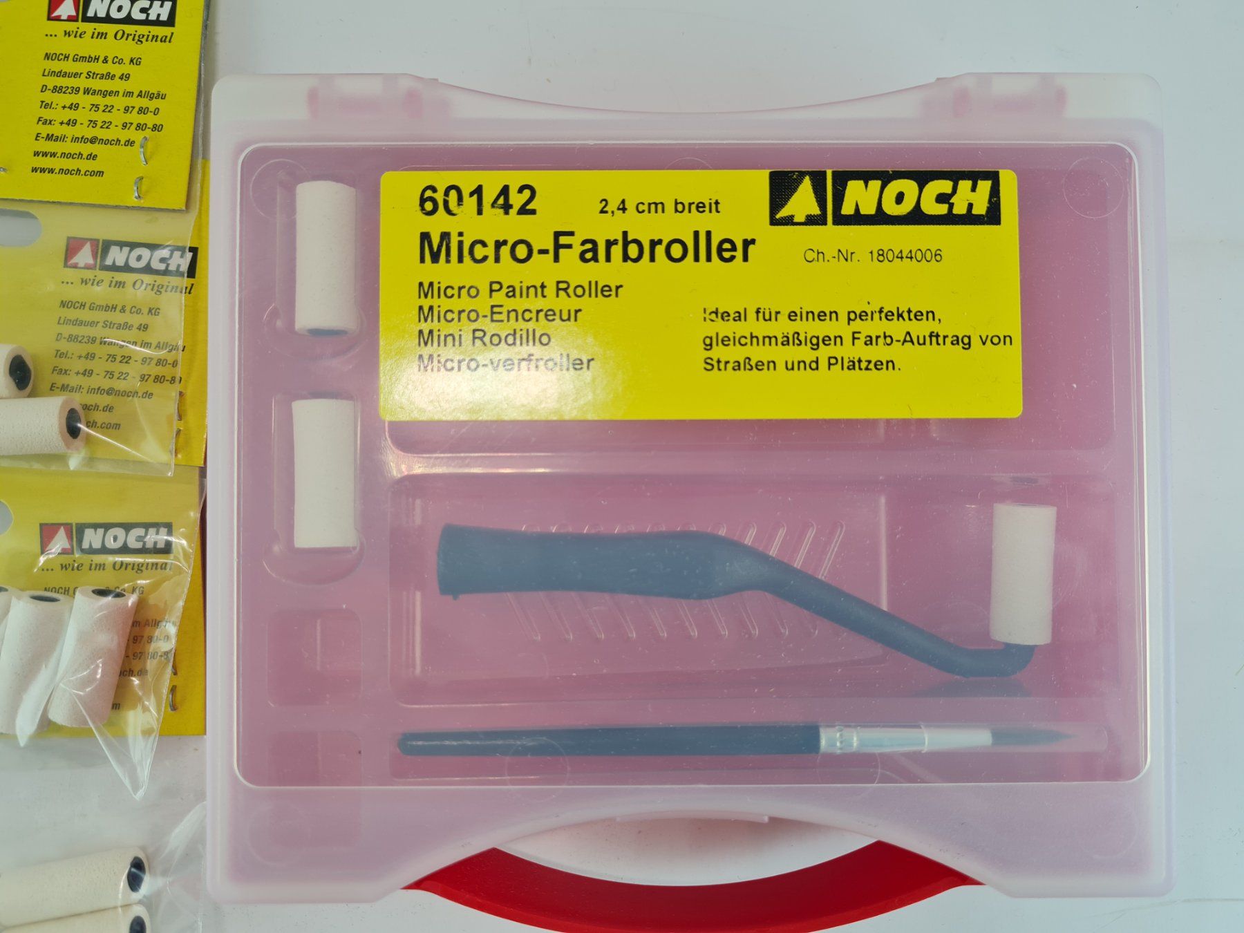 Noch Modellini di ferrovie: Noch Micro-Farbroller 60142 Set H0 1:87 – Nuovo (secondo la descrizione) da Blumenstein venduto da Funicorn 1