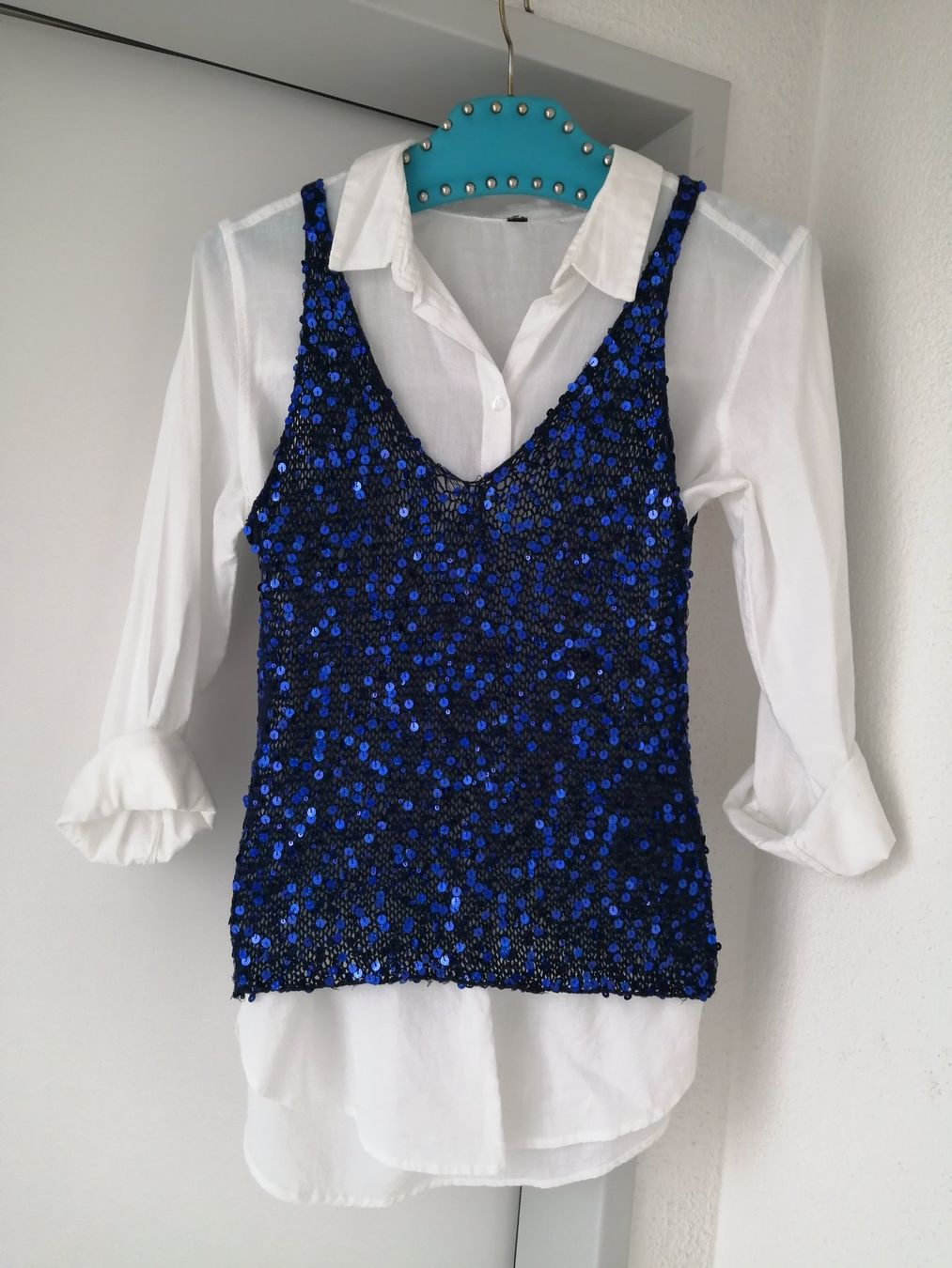 Tops: Strick-Tanktop handgestrickt Tanktop mit Pailletten – Neu und originalverpackt aus Buchrain von nat_pl5p 2