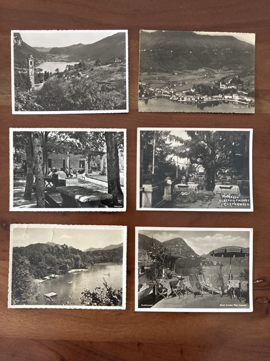 Cartoline postali: 12 Ansichtskarten diverse vom Ticino – Usato da Oftringen venduto da Cla.vD.74 3