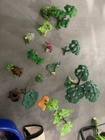 Bäume und Landschaftsdinge wie Teich vom Playmobil