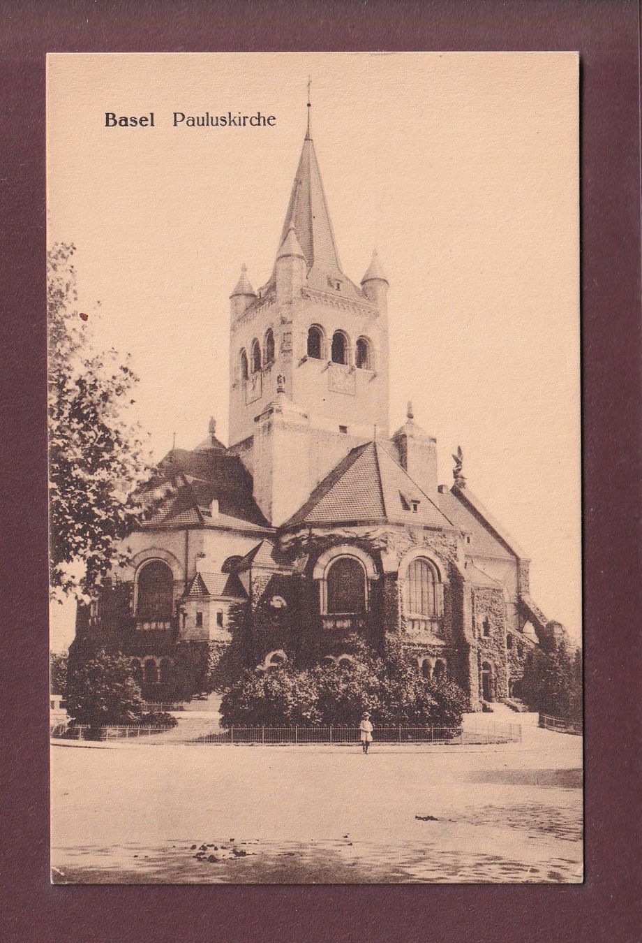 Ansichtskarten: BASEL - Pauluskirche – Gebraucht aus Pully von nicecards