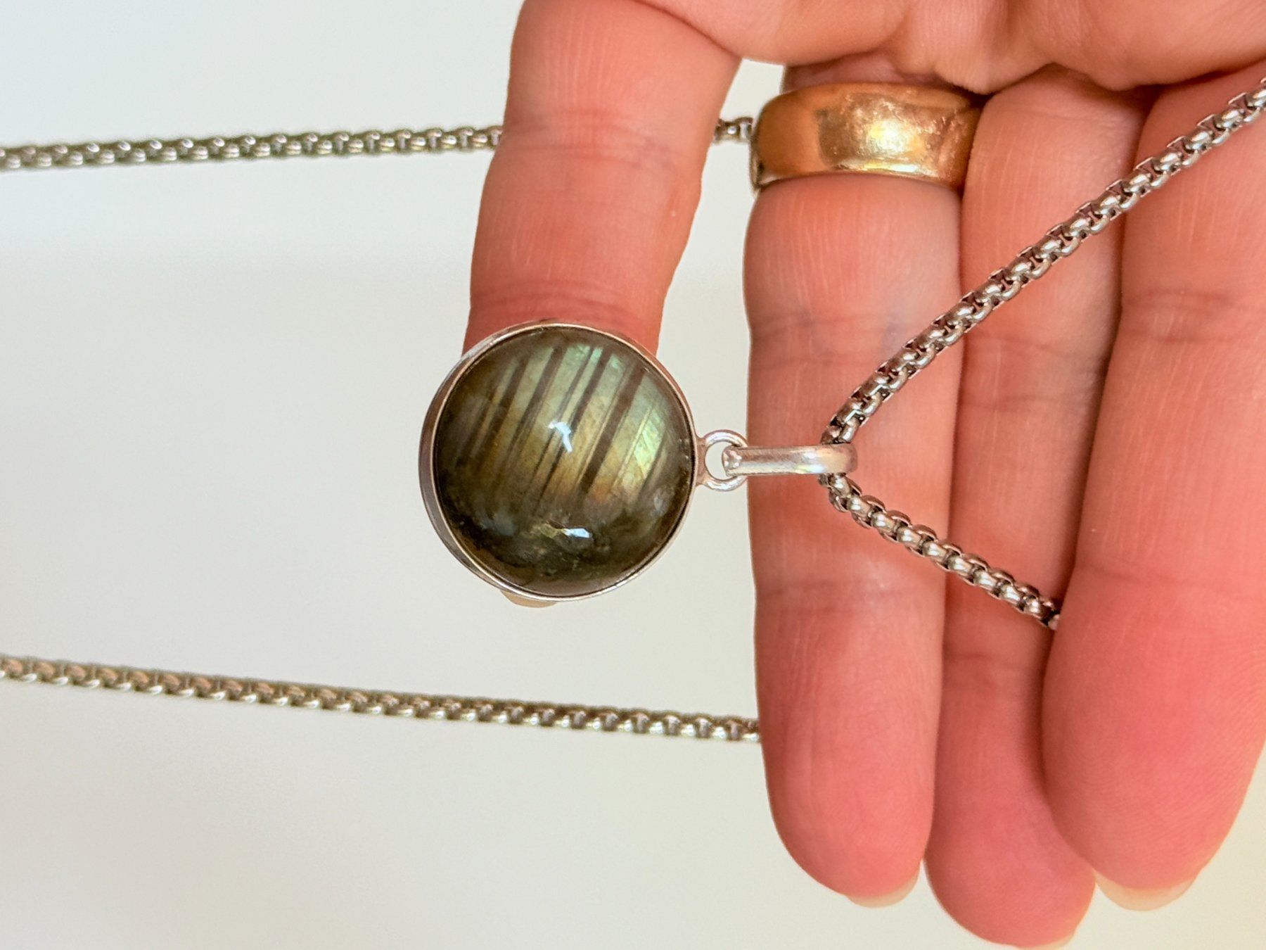 Catenine: Collier labradorite, élégant et tendance ✨ – Nuovo e nell'imballaggio originale da Genève venduto da AWWA 5