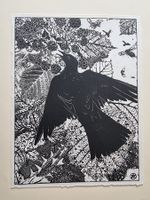 KÜNSTLER ? HOLZSCHNITT IM DRUCK SIGNIERT BLATTGRÖSSE 24X18CM