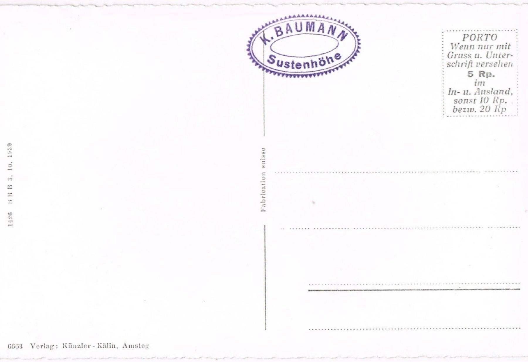 Cartoline postali: Meien an der Sustenstrasse – Usato da Buchs AG venduto da Baerfisch 1