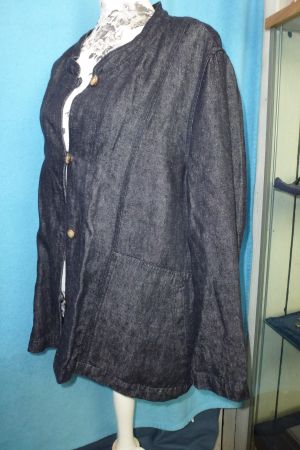 POETRY JACKE HEMD TUNIKA BLUSE LEINEN BAUMWOLLE GR XL NEU