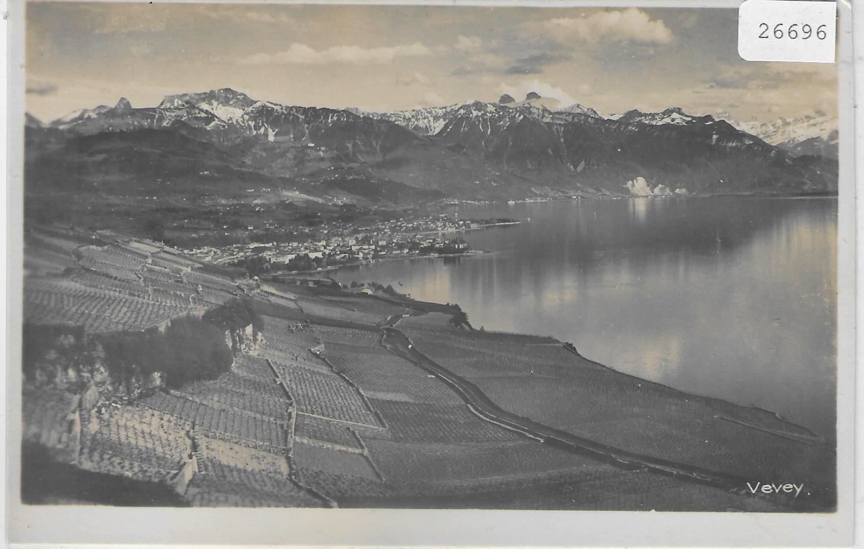 Cartes postales: Vevey - Vue generale – D'occasion à Ettingen par Kartenplanet