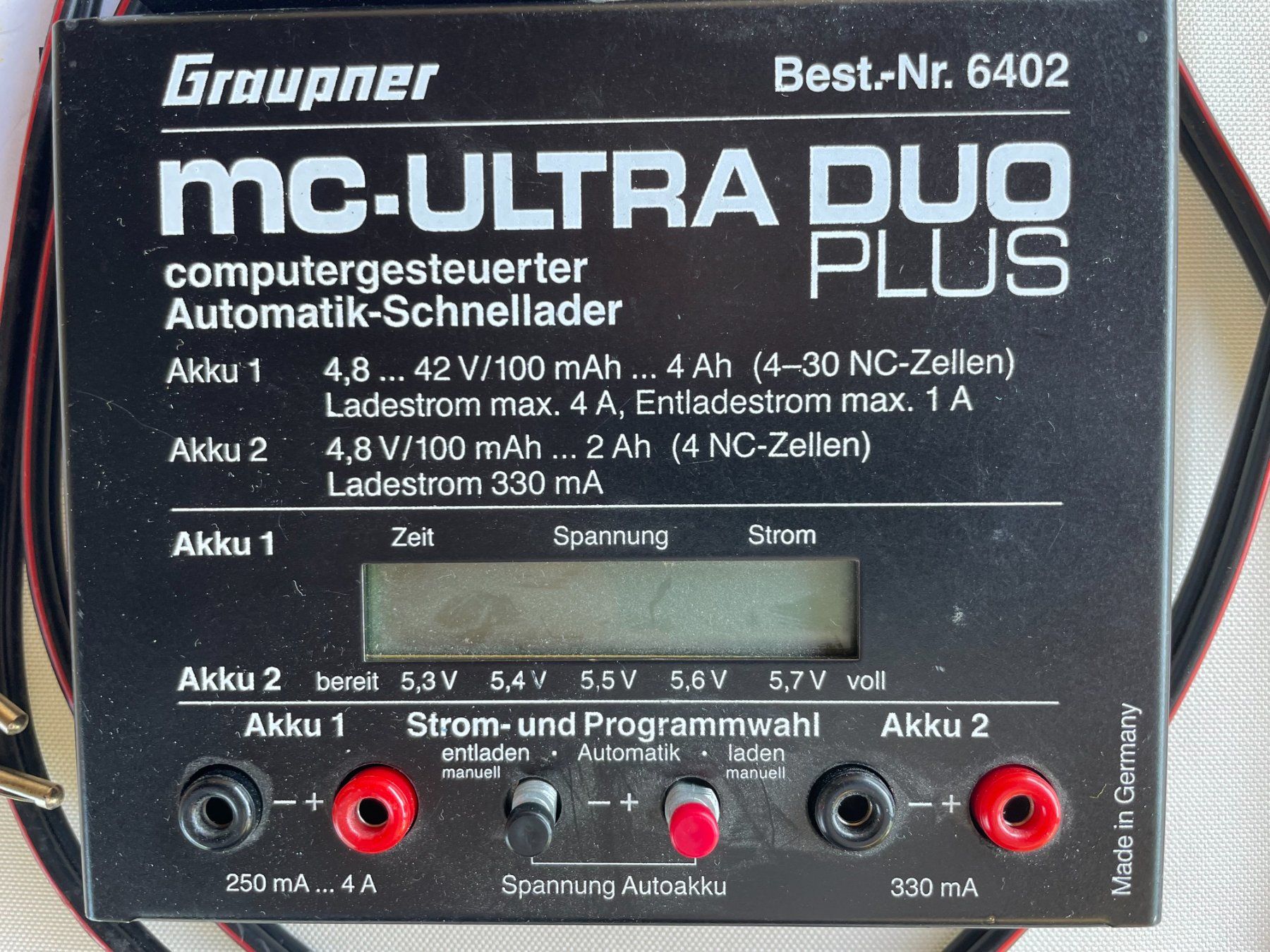 Graupner Batterie, Caricabatterie & Alimentatori: Graupner Automatik-Schnelllader MC-ULTRA DUO PLUS – Usato da Niederurnen venduto da maege2011