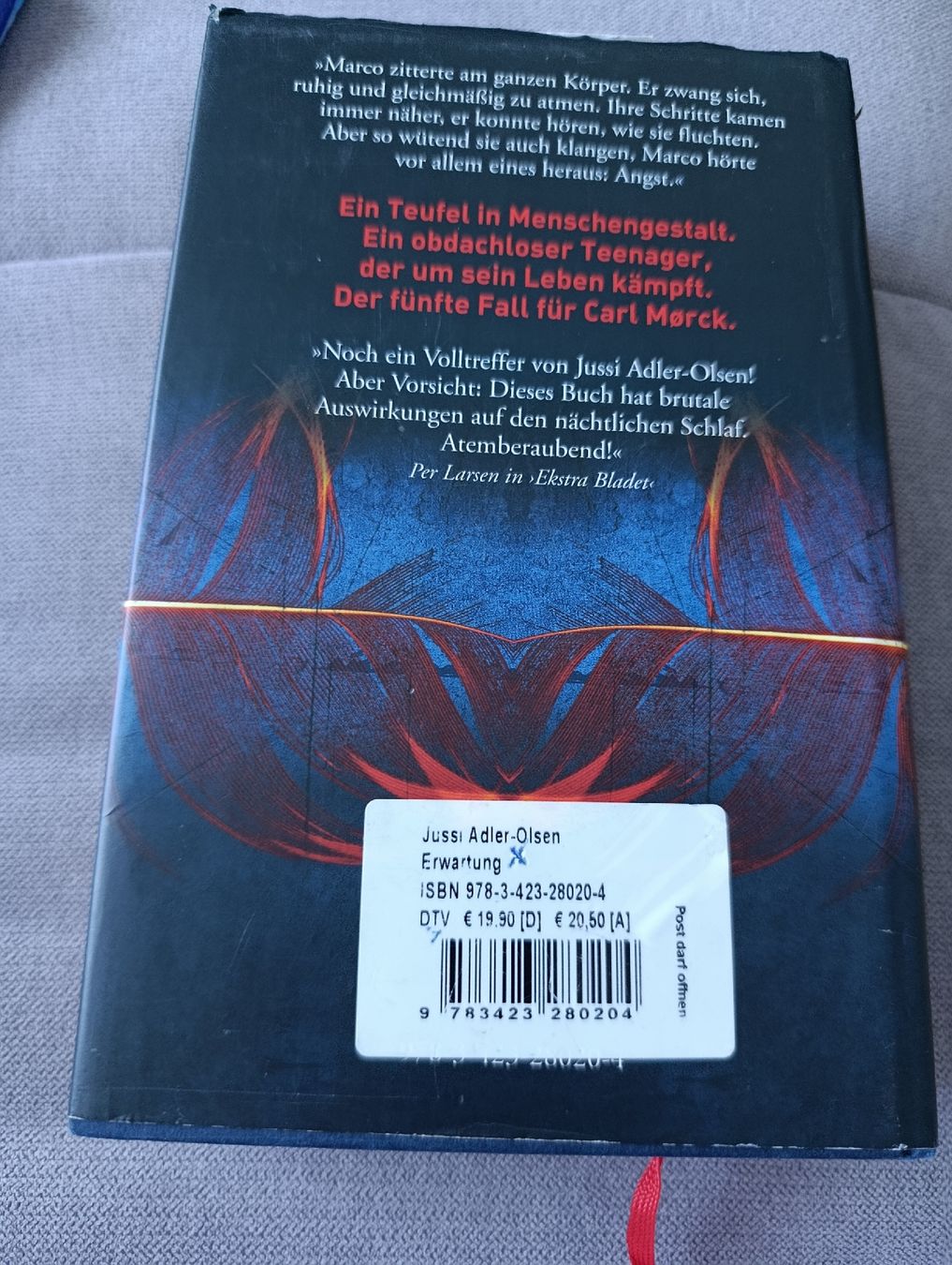 Libri: Jussi Adler Olsen ERWARTUNG – Usato da Bellach venduto da TORA4 1