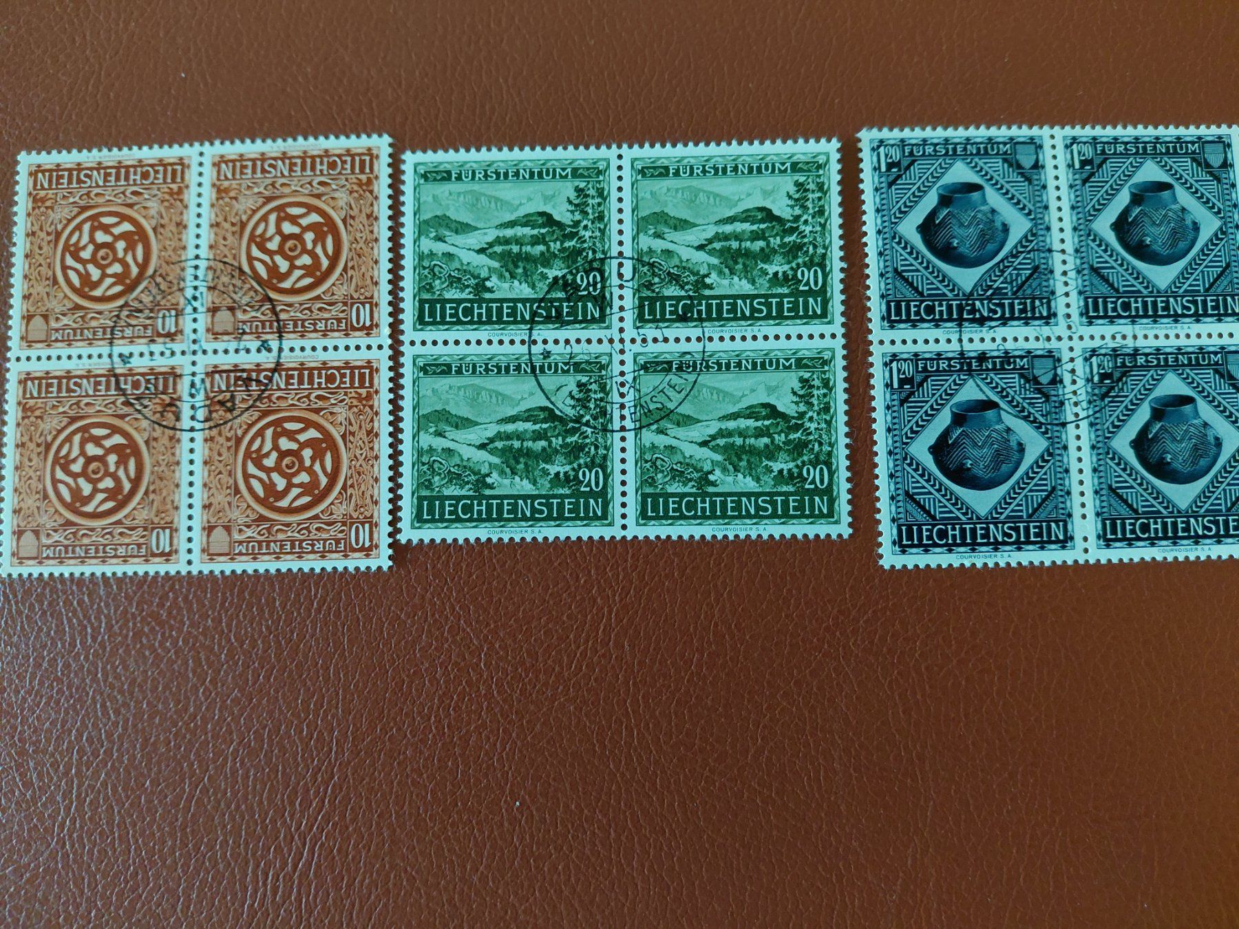 Tutti i francobolli: 4er Blocksatz ET Liechtenstein  1953 – Usato da Horw venduto da Onurb008