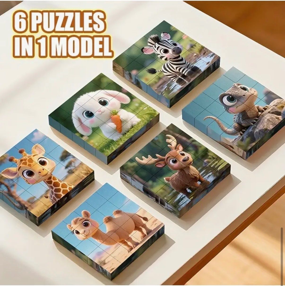 Puzzles: Puzzle-Magnetisch-Tiere- 6 Puzzles in einem Block-kognitiv – Neu und originalverpackt aus Teufenthal AG von MeineSchatztruhe 1