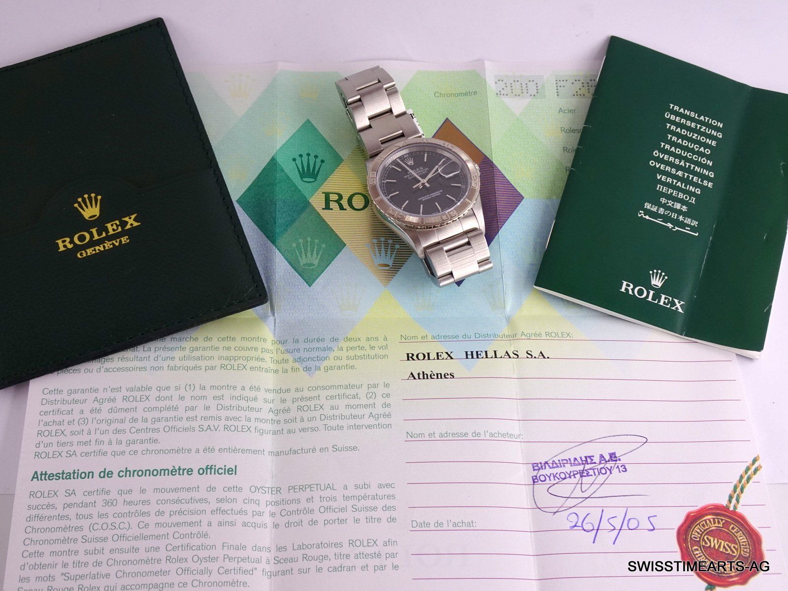 Rolex Orologi: ROLEX TURN-O-GRAPH 16264 CHRONOMETER 2005 AUTOMATIK 36MM – Usato da Zürich venduto da SWISSTIMEARTS-AG 8