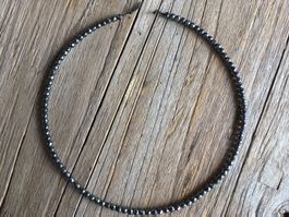 HÄMATIT KUGELN  FACETTIERT 4mm  LÄNGE 40cm