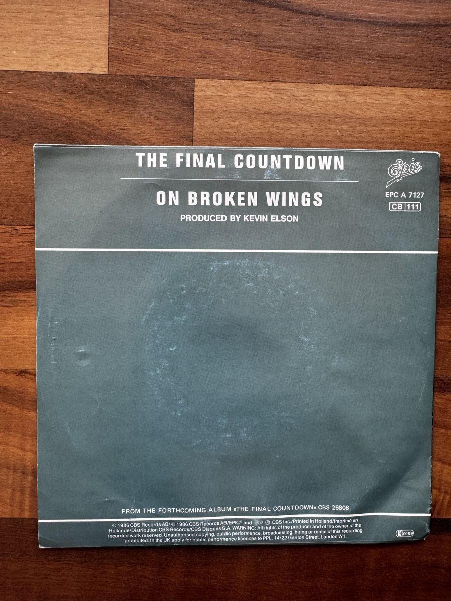 Schallplatten: Europe - The Final Countdown - 7" Single - 80s – Gebraucht aus Rorbas von BlackstarRecords 1