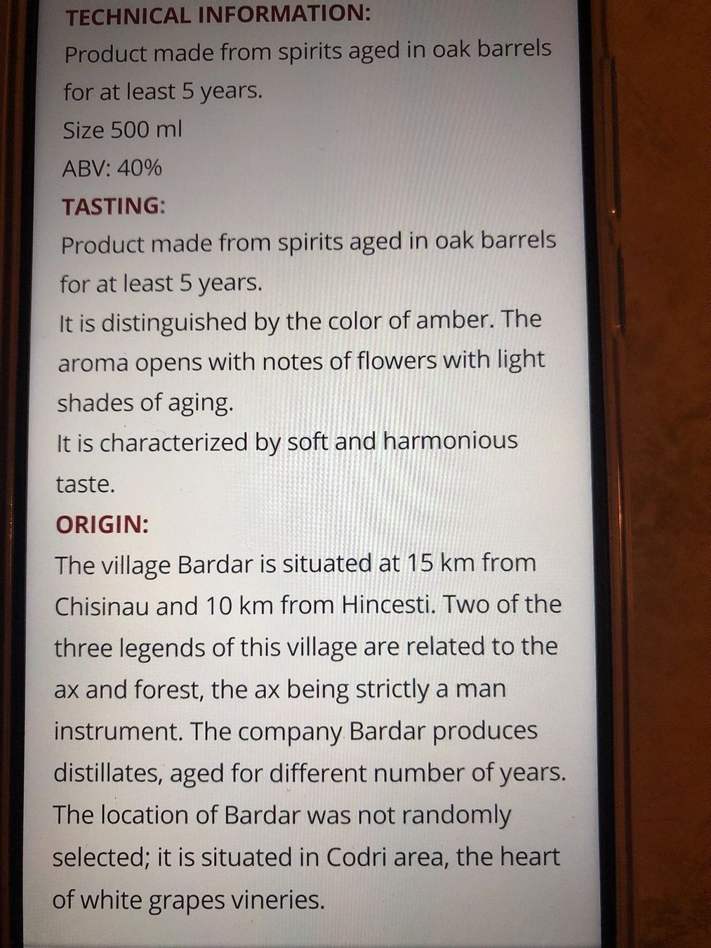 Bevande alcoliche: DIVIN BARDAR Silber Kollektion VSOP 5y – Nuovo e nell'imballaggio originale da Wald ZH venduto da mlnt 8
