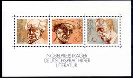 DEUTSCHLAND NOBELPREISTRÄGER BLOCK 1978 POSTFRISCH - JJ296