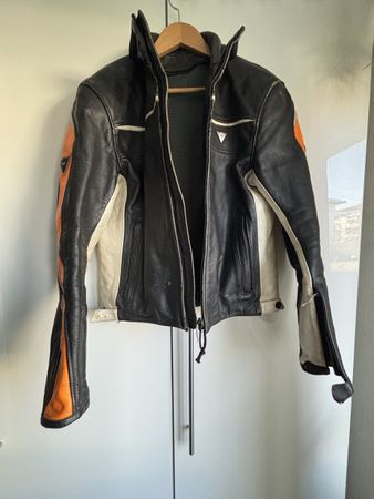 Dainese Motorrad Jacke, Leder, Grösse 48