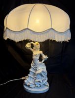 Ancienne lampe statue en céramique Italienne