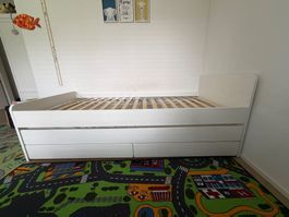 Bed with underbed and storage
