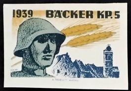 Soldatenmarke 2.WK, Bäcker Kp 5, geschn, Wi Bk 5-2