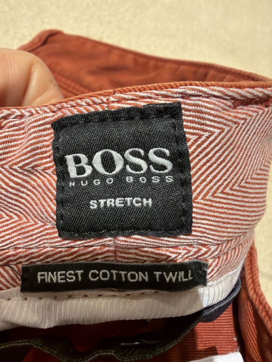 Hugo Boss Pantaloni: Hugo Boss Hose, Terrakotta, Gr. 50 – Nuovo (secondo la descrizione) da Obersaxen venduto da jen_6dnw 1