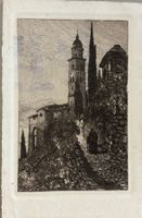 Radierung Morcote, 1918