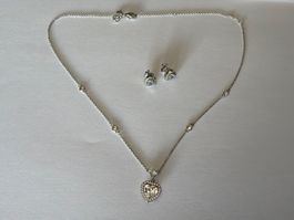 925 silber schmuckset , L 40cm, 7gr. (65)