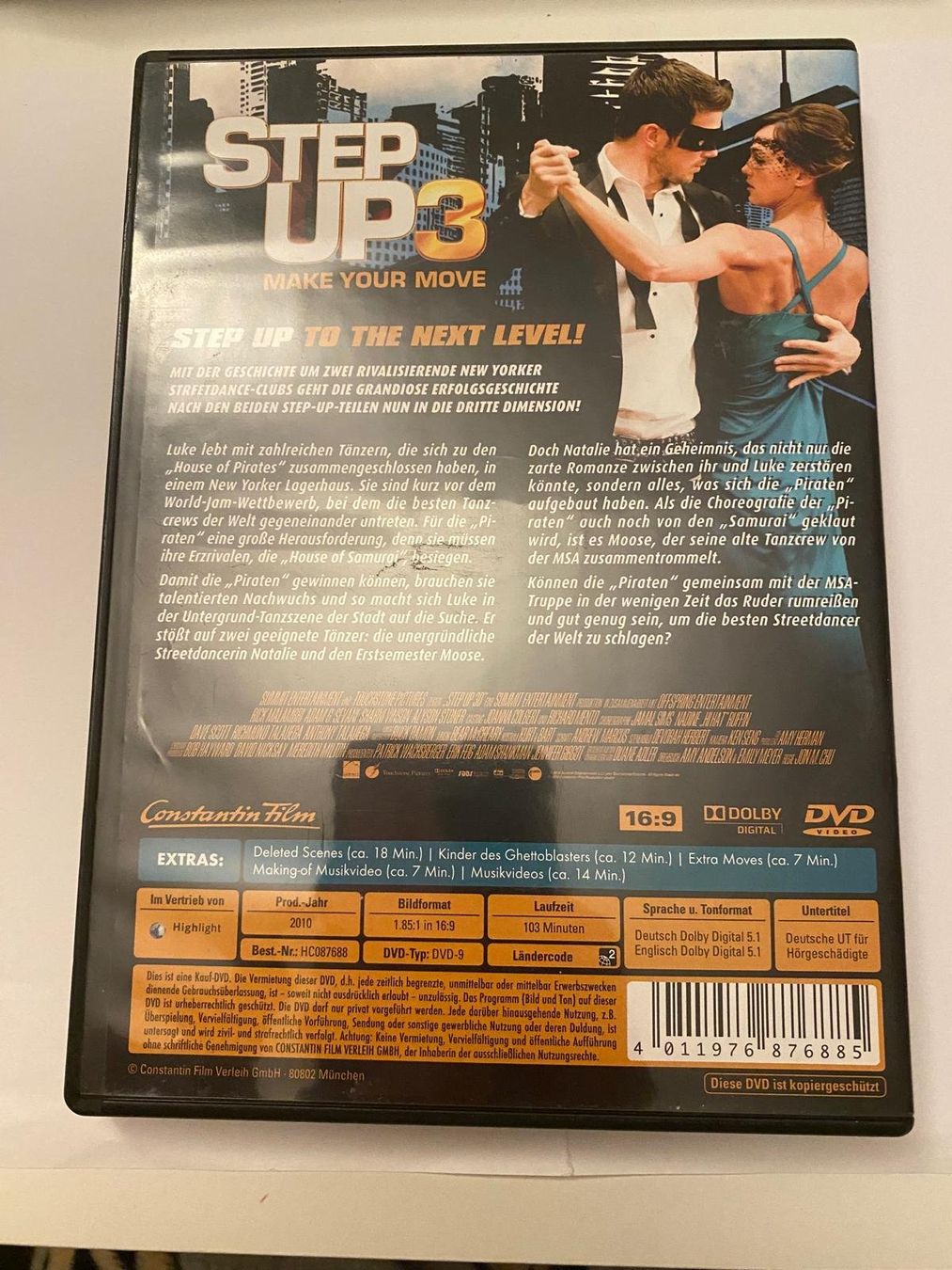 Tutti i DVDs: DVD "Step Up 3 - Make your move" – Usato da Bern venduto da jbern3012 1
