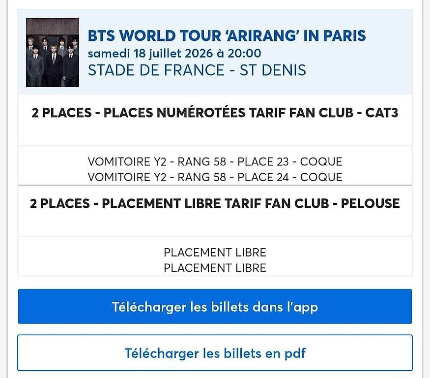 Tutti i DVDs: BTS ARIRANG TOUR PARIS 2026 | STANDING – Usato da Studen BE venduto da nthzng 1