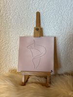 Tableau brodé sur toile bon état 20x20