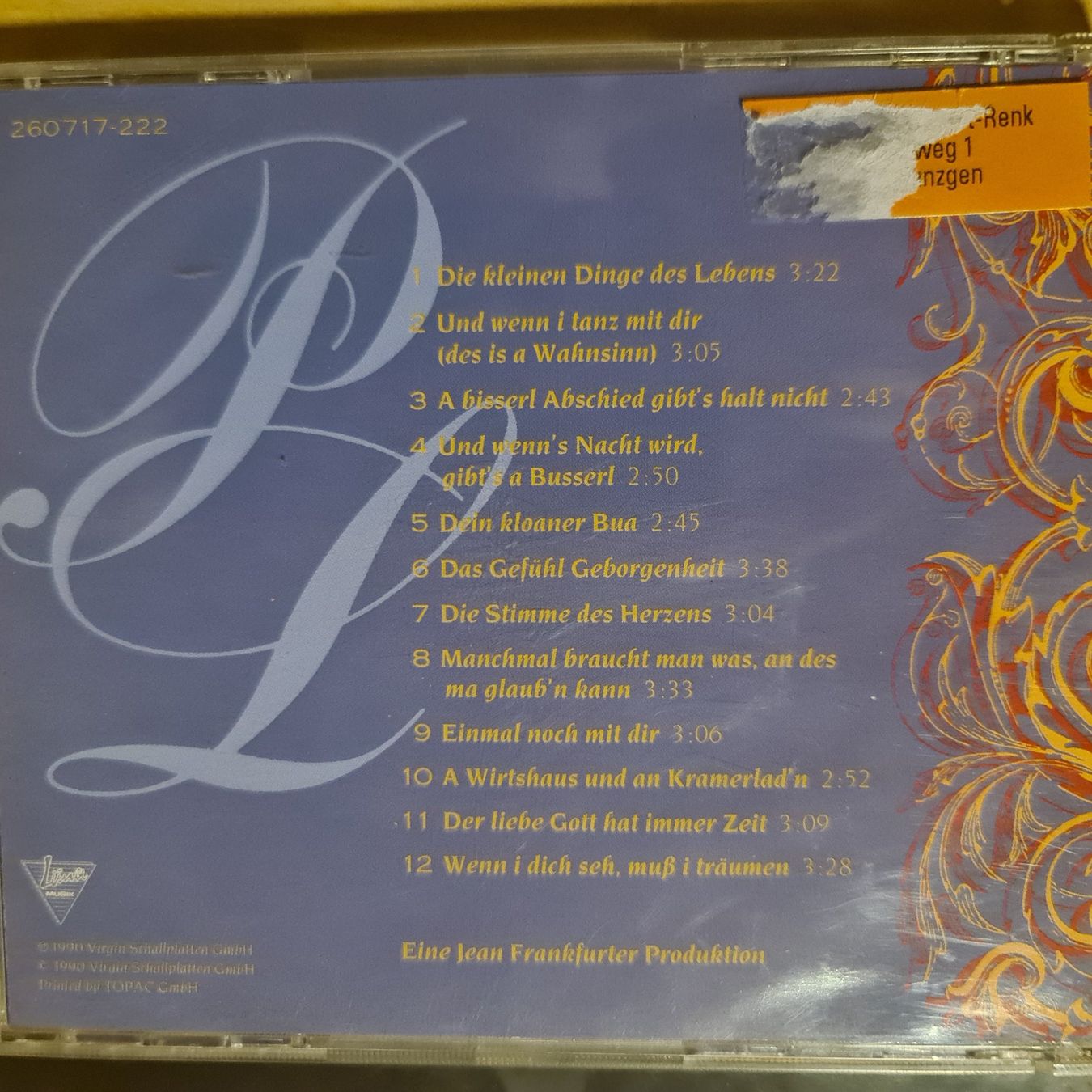 CD: Patrick Lindner CD – Usato da Dintikon venduto da Vexi 1