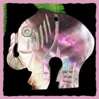 ♛ Perlmutt Elefanten Anhänger