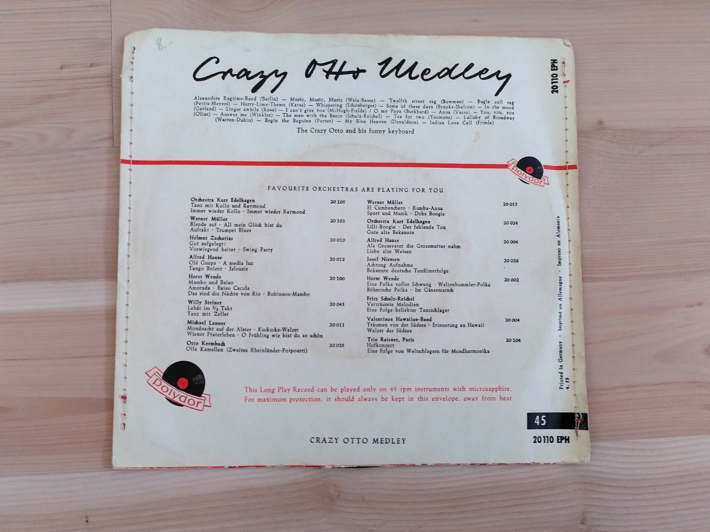 Dischi in vinile: CRAZY OTTO MEDLEY – Usato da Brugg AG venduto da olamim 1