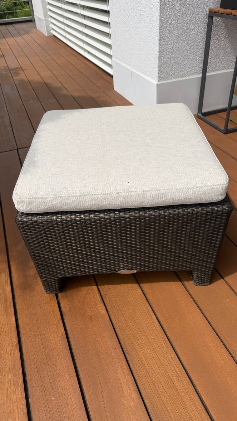 Dedon Poltrone: 2 Dedon Fauteuils mit 2 Sitzhocker und Sitzkissen – Usato da Jona venduto da HBD-Home 5
