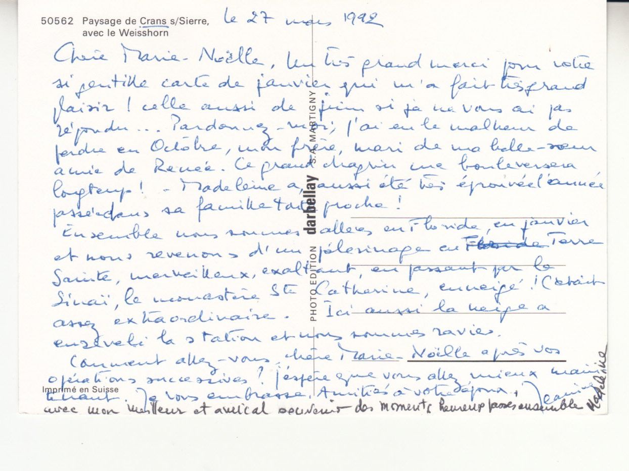 Cartoline postali: Crans 1992 – Usato da Bürglen TG venduto da StampGraf 1
