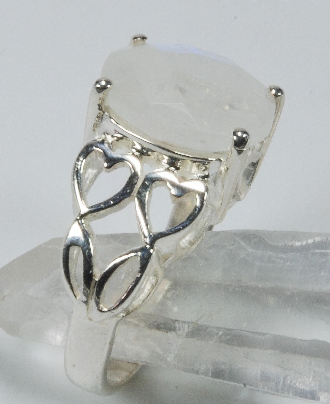 Anelli: MOONSTONE, Mondstein Ring 925 Silber – Nuovo e nell'imballaggio originale da Oberglatt ZH venduto da Goldfee1 1