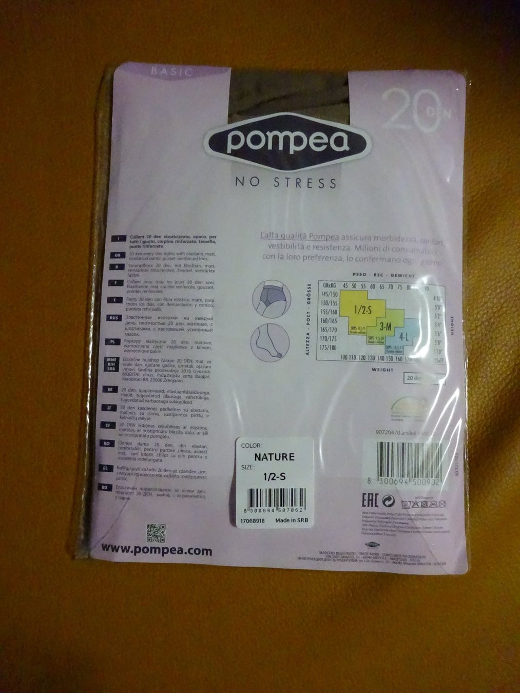 Collants: Strumpfhose-No Stress/Pompea – Neuf avec emballage d'origine à Rothrist par Mistery1 1