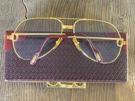 Cartier Brillengestell 14 Karat vergoldet gemäss Punze/TOP