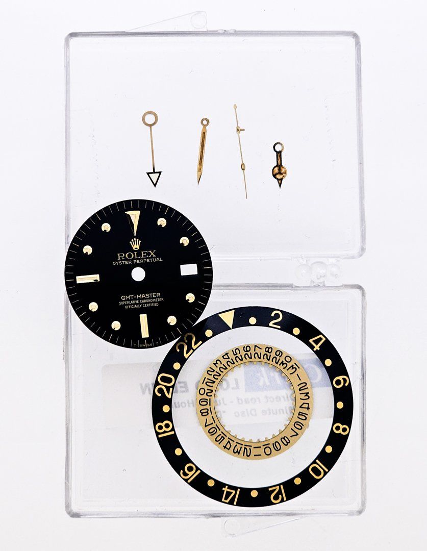 Rolex Orologi: Rolex GMT-Master-Zifferblatt-Set mit Zeigern und Datumscheib – Usato da Lugano venduto da R.Riccardo