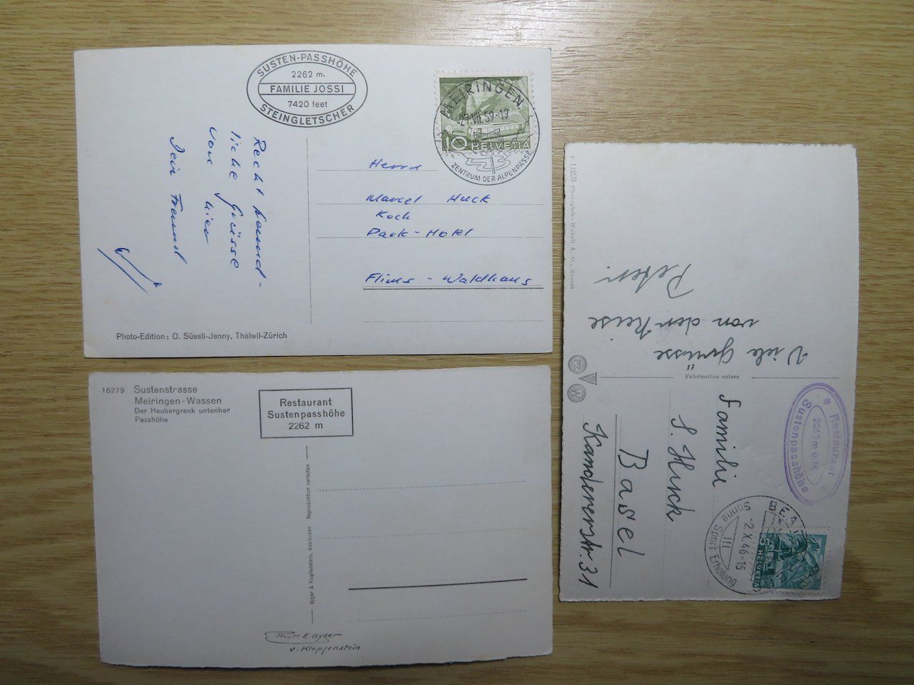 Cartes postales: Sustenpass 3 Ansichtskarten 2x gelaufen – D'occasion à Spreitenbach par heitersberg54 4