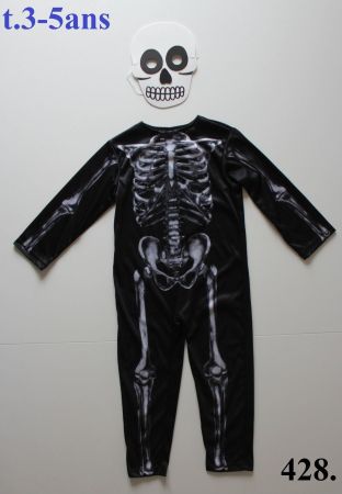 Costume squelette / Skelett t. 3 - 5 ans