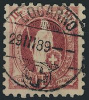 1889 - Stehende Helvetia - Voll Stempel - Locarno TI