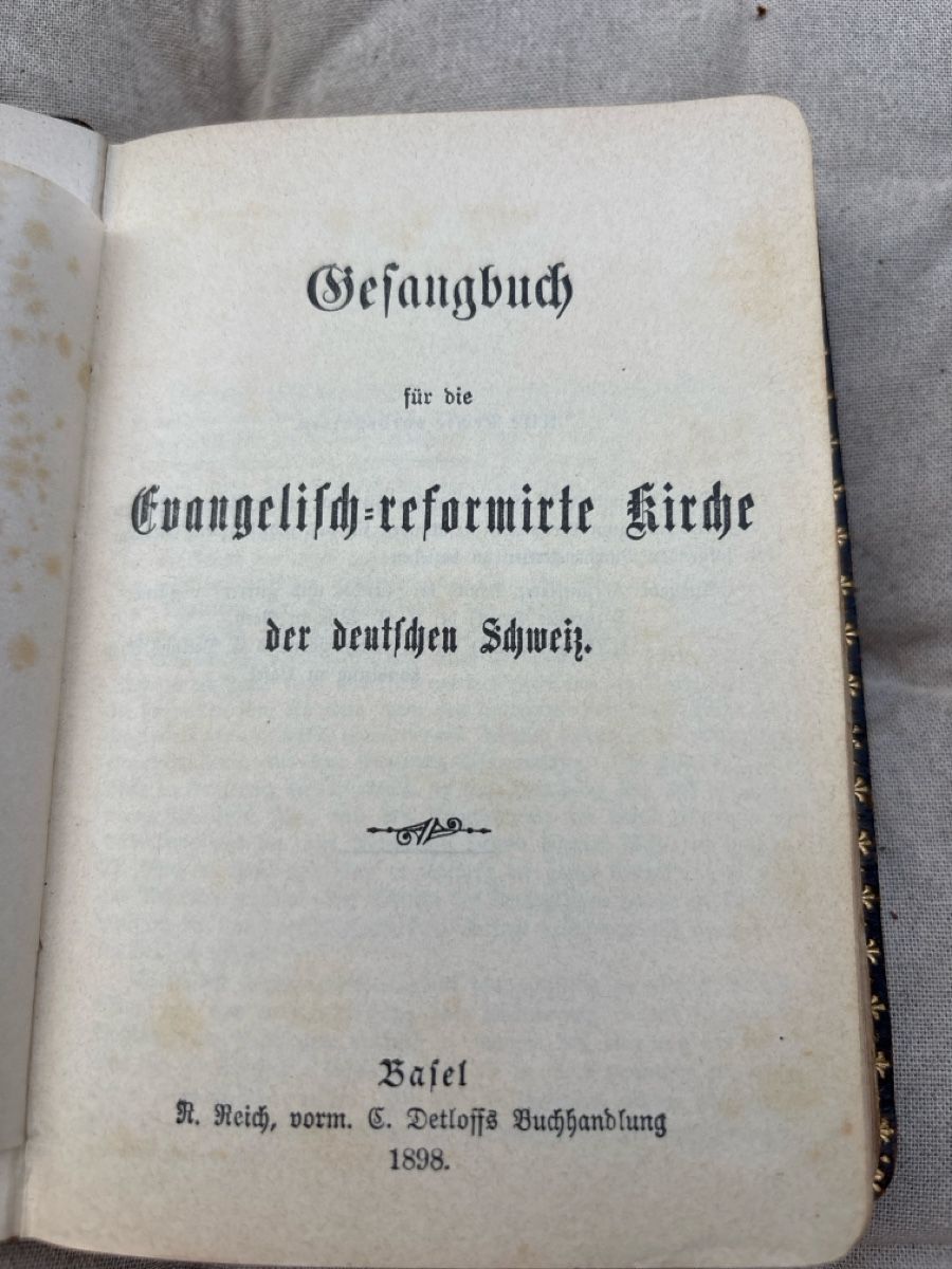 Bücher: Gesangbuch Evangelisch-reformierte Kirche Schweiz 1898 – Gebraucht aus Schöftland von Astika 3