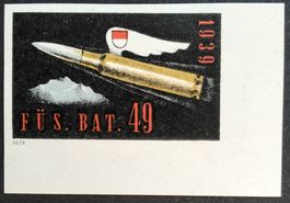 Soldatenmarke 2.WK, Füsilier Bat 49, geschn, Wi Inf 373-2