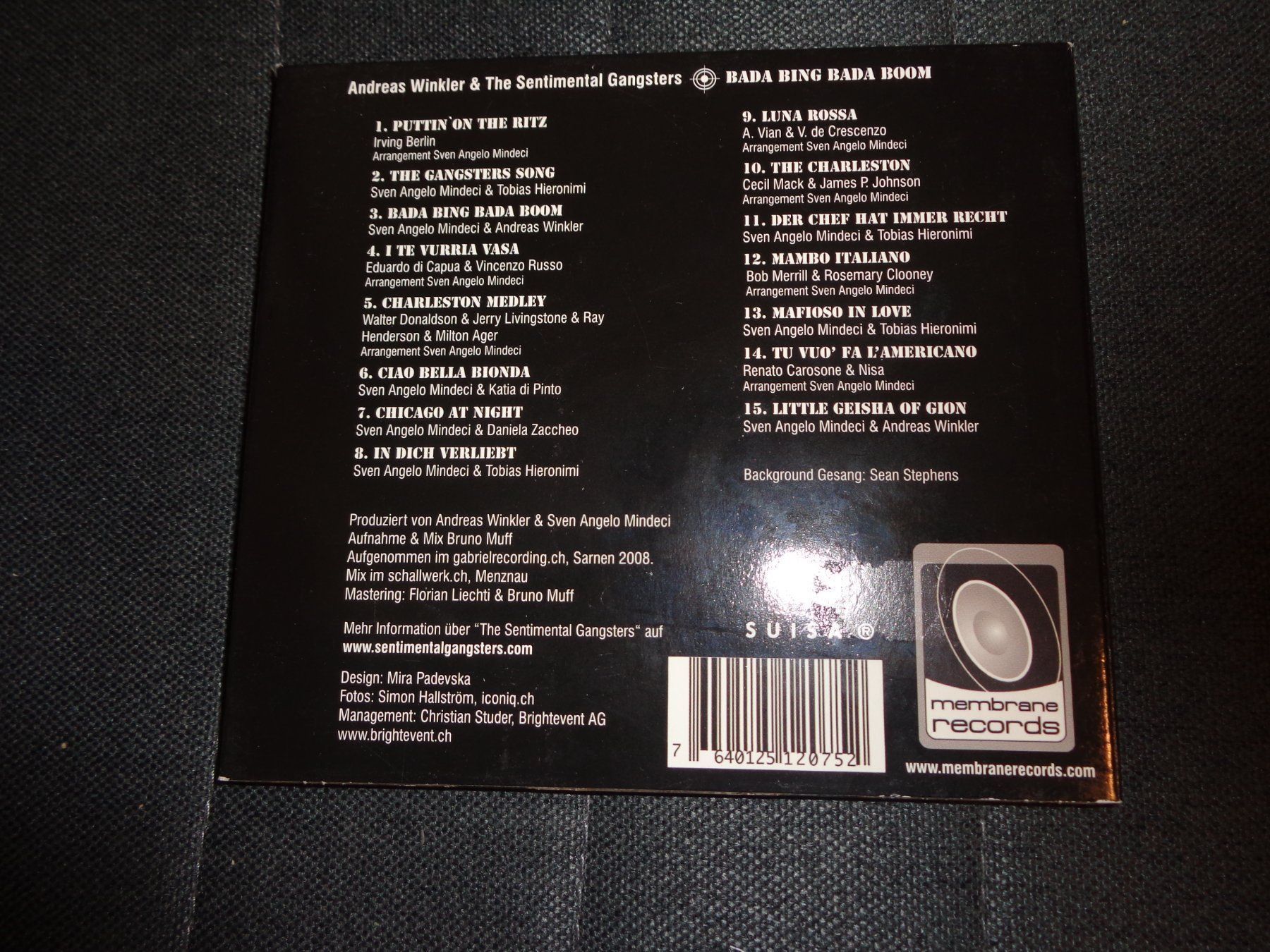 CD: Andreas Winkler & The Sentimental Gangsters CD – Usato da Olten venduto da Disc-Ausverkauf 1