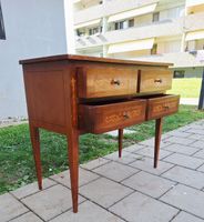 Antik kleine Kommde Biedermeier Stil Nussbaum Furnier Holz
