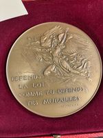 Médaille ministère de l’intérieur France 1970 en bronze 