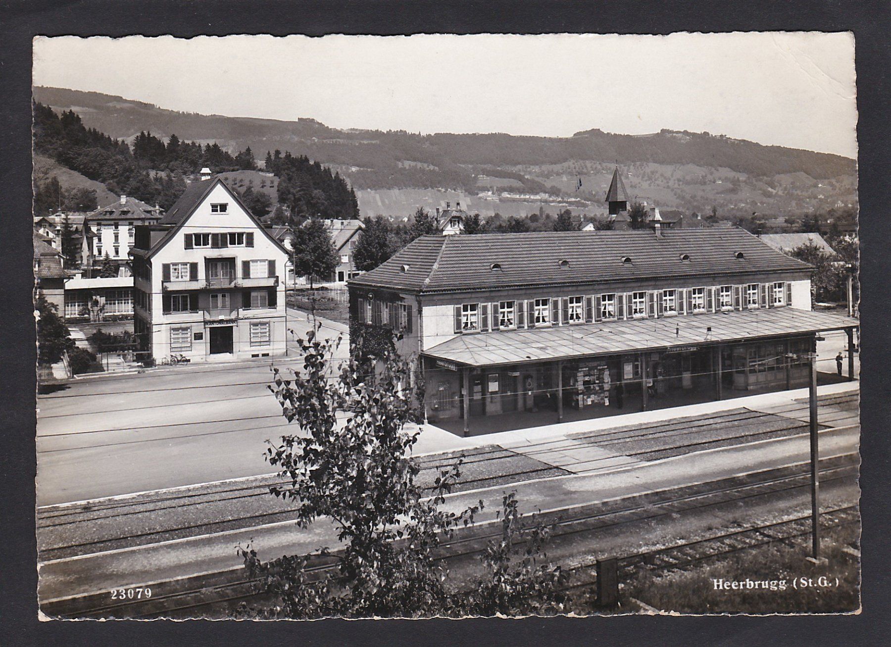 Ansichtskarten: HEERBRUGG - Bahnhof, 1949 – Gebraucht aus Reiden von