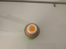 Eieruhr mit Ei-Motiv, grün, witzig, für den Frühstückstisch
